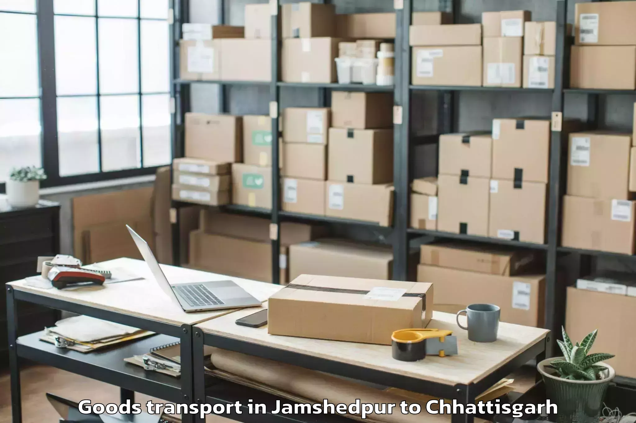 Top Jamshedpur to Gunderdehi Goods Transport Available